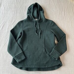 Avalanche Outdoor Supply Co Womens Green Quilted Pullover Hoodie Sweatshirt S